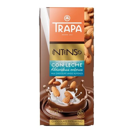 TRAPA Chocolate com Amêndoas Inteiras 175 g