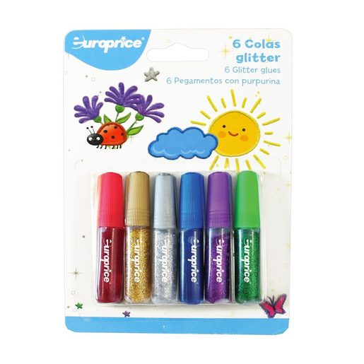 EUROPRICE Cola com Glitter 6 un EUROPRICE Cola com Glitter 6 un
