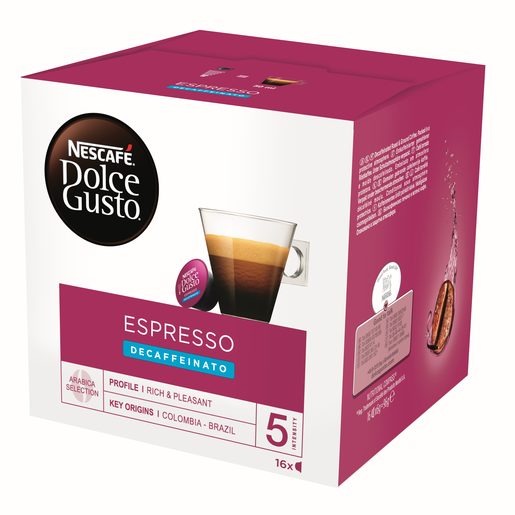 NESCAFÉ DOLCE GUSTO Espresso Decaffeinato (Intensidade 5) 16 Un NESCAFÉ DOLCE GUSTO Espresso Decaffeinato (Intensidade 5) 16 Un