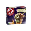 AUCHAN Gelado Cone Chocolate Pistáchio 6x120 ml