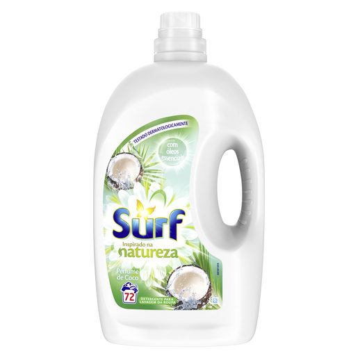 SURF Detergente Máquina Roupa Líquido Coco 72 Lv