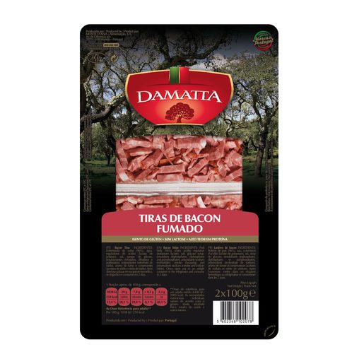 DAMATTA Tiras de Bacon Fumado 2x100 g