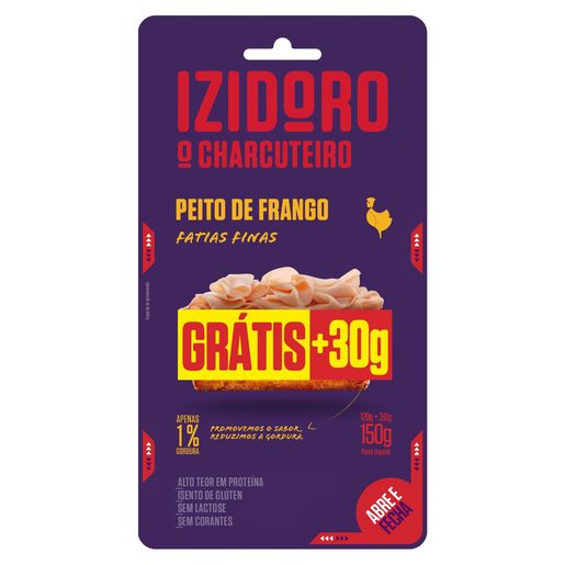 IZIDORO Peito Frango Fatias Finas 120 g