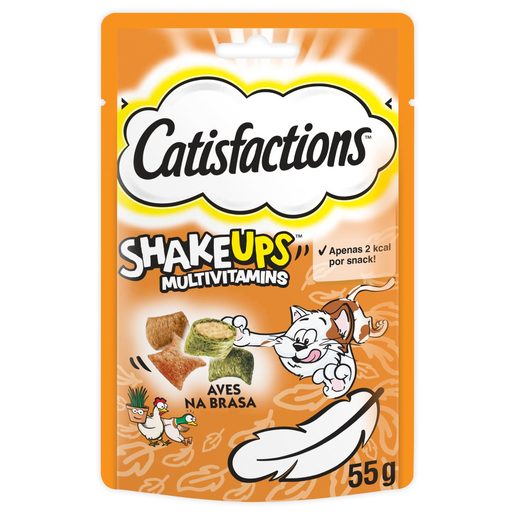 CASTISFACTIONS Snack Gato Shake UPS Aves na Brasa 55 g