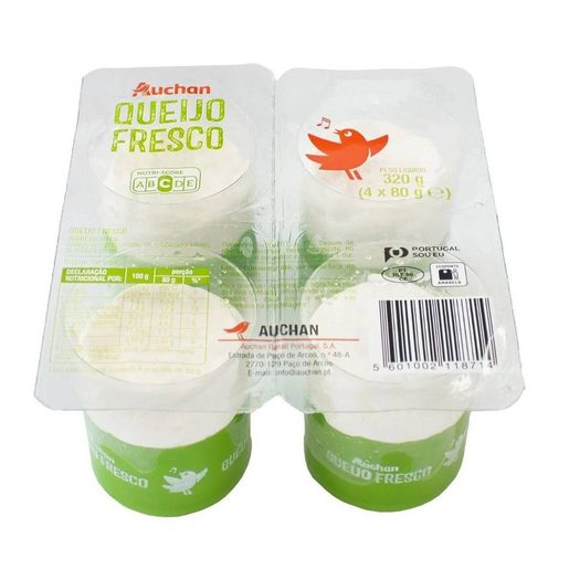 AUCHAN Queijo Fresco Pequeno 4x80 g