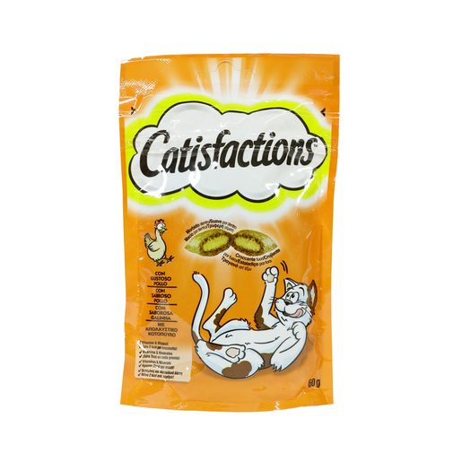 CATISFACTIONS Snack de Galinha Para Gato 60 g