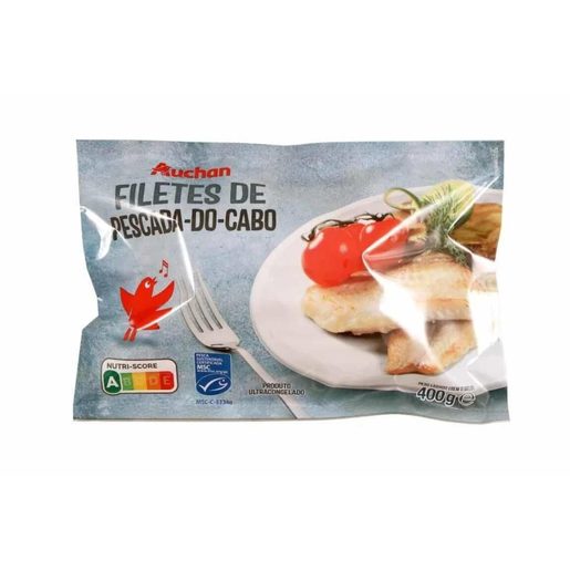 AUCHAN Filhetes de Pescada do Cabo Msc 400 g AUCHAN Filhetes de Pescada do Cabo Msc 400 g
