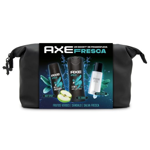 AXE Bolsa Gel de Banho 400 ml + Deo Spray 150 ml + After Shave 100 ml AXE Bolsa Gel de Banho 400 ml + Deo Spray 150 ml + After Shave 100 ml