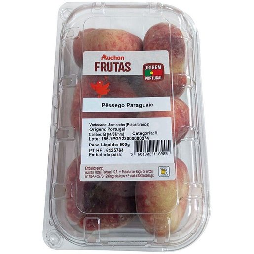 AUCHAN Pêssego Paraguaio 500 g AUCHAN Pêssego Paraguaio 500 g