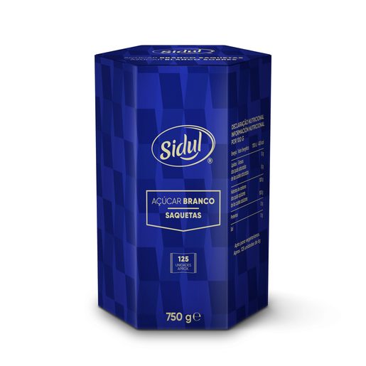 SIDUL Açúcar 125 Saquetas 750 g