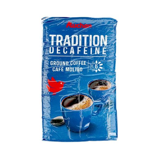 AUCHAN Café Moído Tradição Descainado Intensidade 6 250 g AUCHAN Café Moído Tradição Descainado Intensidade 6 250 g