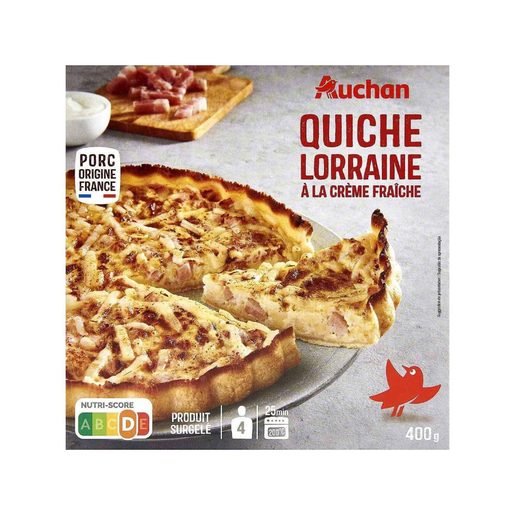 AUCHAN Quiche Lorraine com Natas Magras 400 g