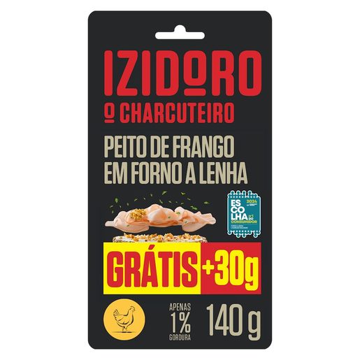 IZIDORO Peito de Frango em Forno de Lenha Fatias Finas 110 g IZIDORO Peito de Frango em Forno de Lenha Fatias Finas 110 g