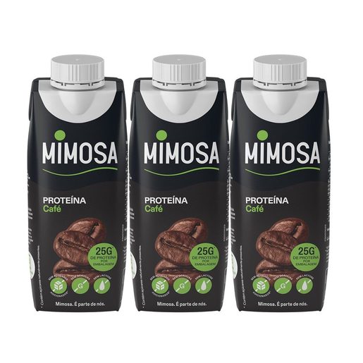 MIMOSA Leite sem Lactose Proteína Café 3x250 ml