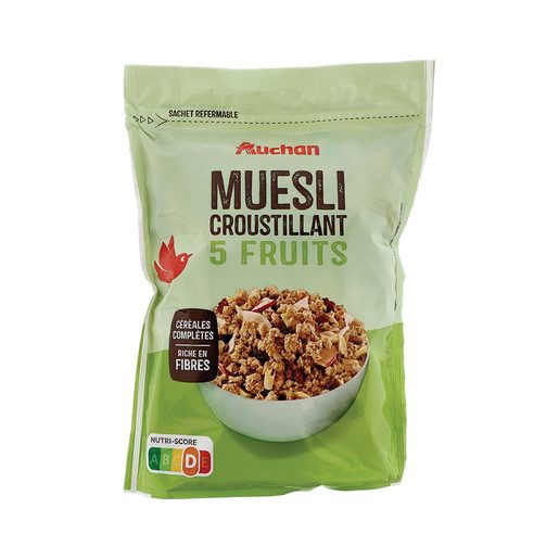 AUCHAN Cereais Muesli 5 Frutos 450 g