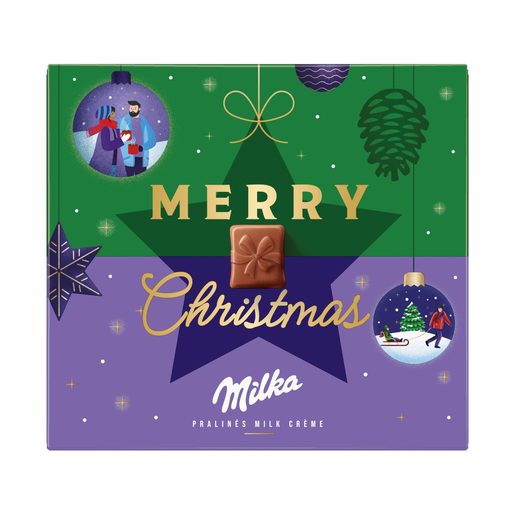 MILKA Bombons Natal Creme de Leite 110 g