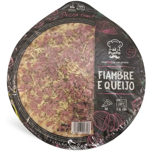 DIA AL PUNTO Pizza Fresca Queijo E Fiambre 400 g