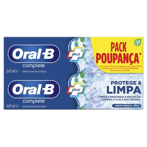 ORAL-B Pasta de Dentes Complete Protege & Limpa 2x75 ml