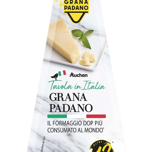 AUCHAN À Mesa em Itália Queijo Grana Padano DOP 200 g AUCHAN À Mesa em Itália Queijo Grana Padano DOP 200 g