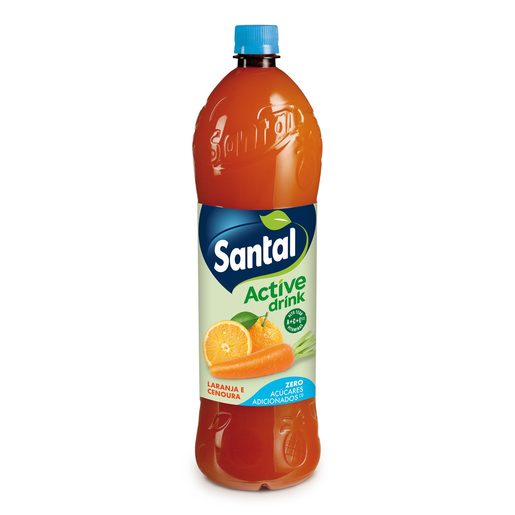 SANTAL Refrigerante sem Gás Laranja e Cenoura -30% Açúcares 1,5 L