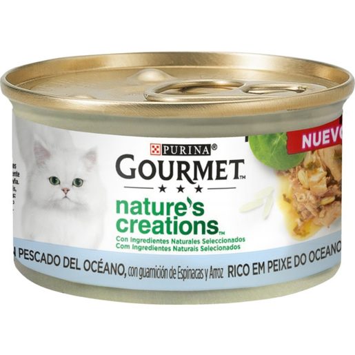 GOURMET Alimento Húmido Peixe do Oceano para Gato Nature Creations 85 g