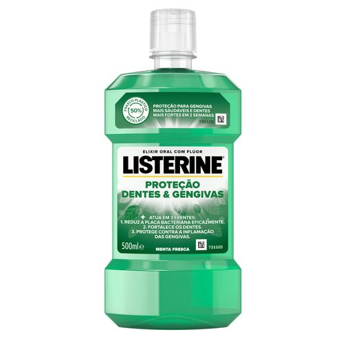 LISTERINE Elixir Bucal Dentes & Gengivas 500 ml