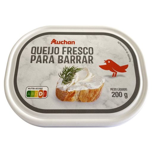 AUCHAN Queijo Fresco para Barrar Original 200 g AUCHAN Queijo Fresco para Barrar Original 200 g