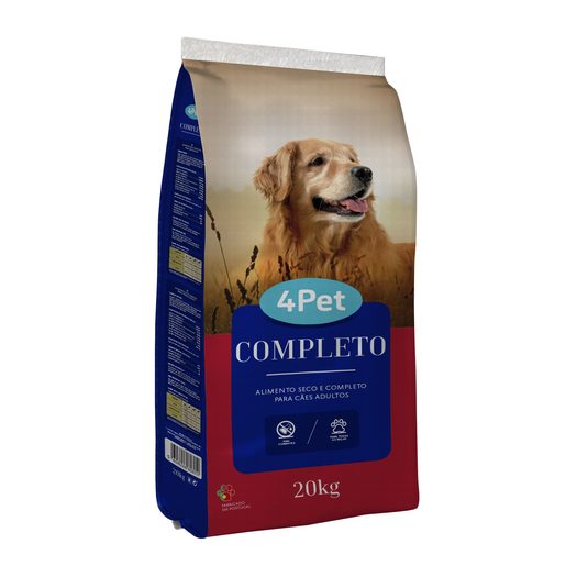4PET Alimento Seco para Cão Adulto Completo 20 Kg 4PET Alimento Seco para Cão Adulto Completo 20 Kg