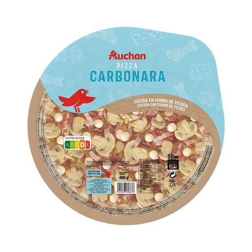 AUCHAN Pizza Carbonara 400 g