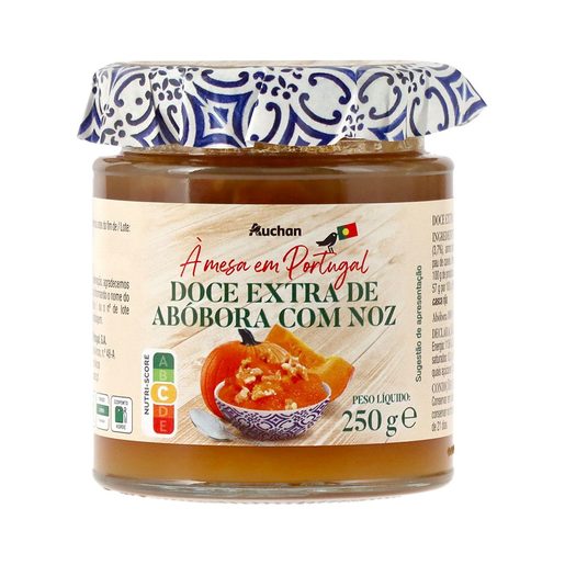 AUCHAN À Mesa em Portugal Doce Extra Abóbora com Noz 250 g AUCHAN À Mesa em Portugal Doce Extra Abóbora com Noz 250 g