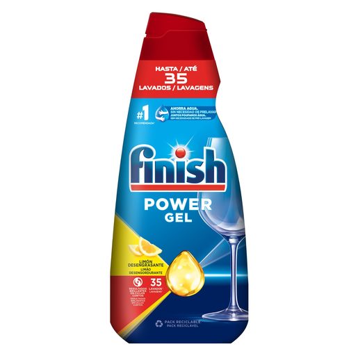 FINISH Detergente Máquina da Loiça Gel Power Limão 700 ml FINISH Detergente Máquina da Loiça Gel Power Limão 700 ml