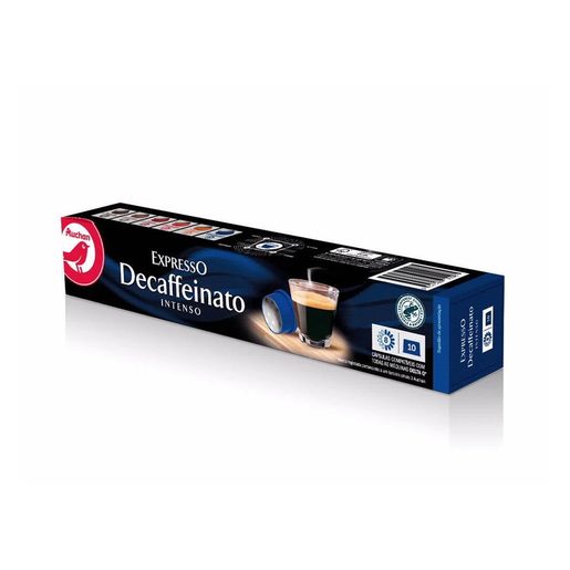 AUCHAN Cápsulas Café Expresso Delta Q Descafeinado Intenso (Intensidade 8) 10 un