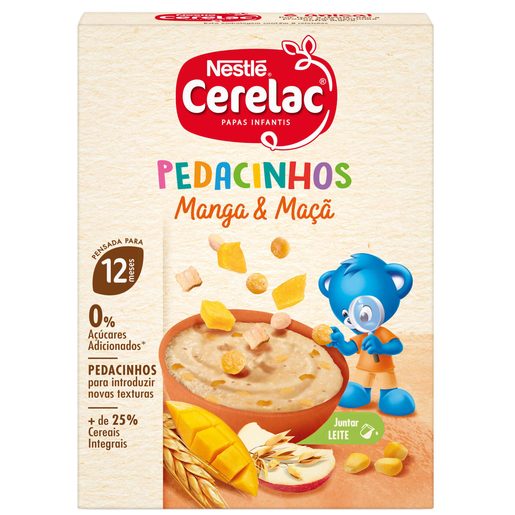 CERELAC Papa Infantil Pedacinhos Manga Maçã 200 g