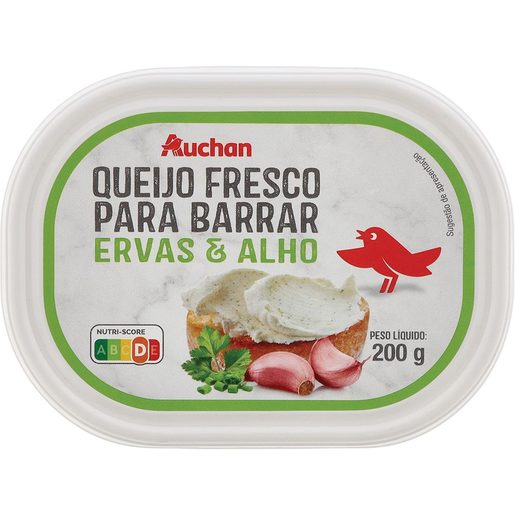 AUCHAN Queijo Fresco para Barrar Alho e Ervas 200 g