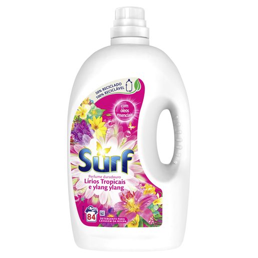 SURF Detergente Líquido Máquina da Roupa Lírios Tropicais 84 lv