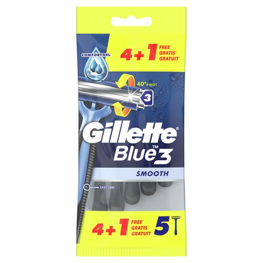GILLETTE Máquina de Barbear Descartável Blue3 4 Un