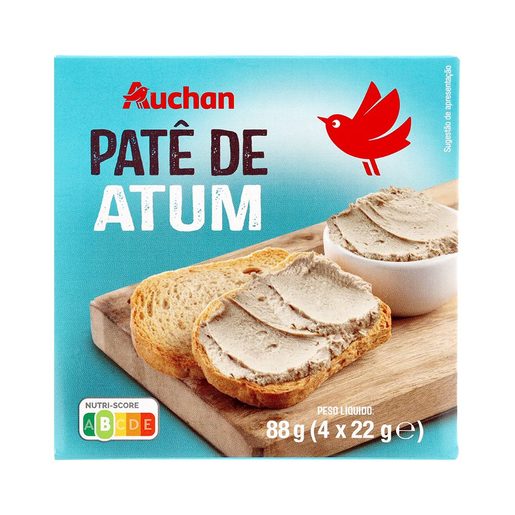 AUCHAN Patê Atum 4x22 g AUCHAN Patê Atum 4x22 g