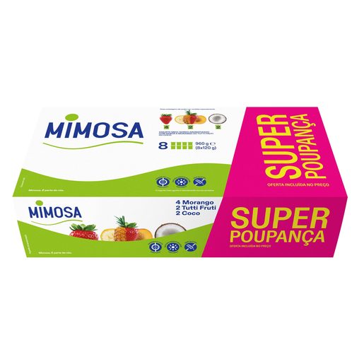 MIMOSA Iogurte Aroma de Multisabores 8x120 g