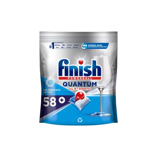 FINISH Detergente Pastilhas Máquina da Loiça Quantum 58 un