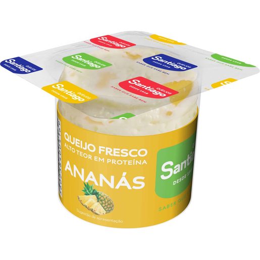 SANTIAGO Queijo Fresco com Ananás 80 gr
