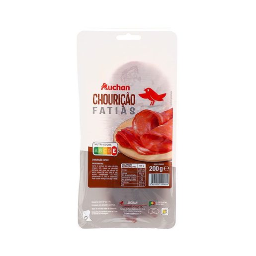 AUCHAN Chourição Extra Fatias 200 g AUCHAN Chourição Extra Fatias 200 g