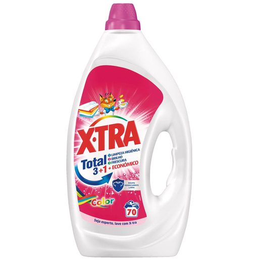 X-TRA Detergente Máquina Roupa Líquido Color 70 lv