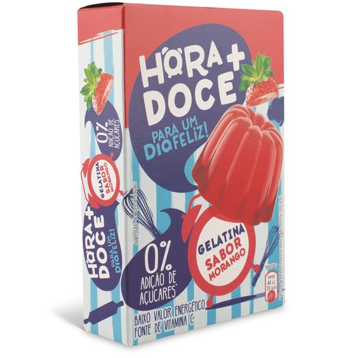 DIA HORA + DOCE Gelatina sem Açúcar Morango 31 g