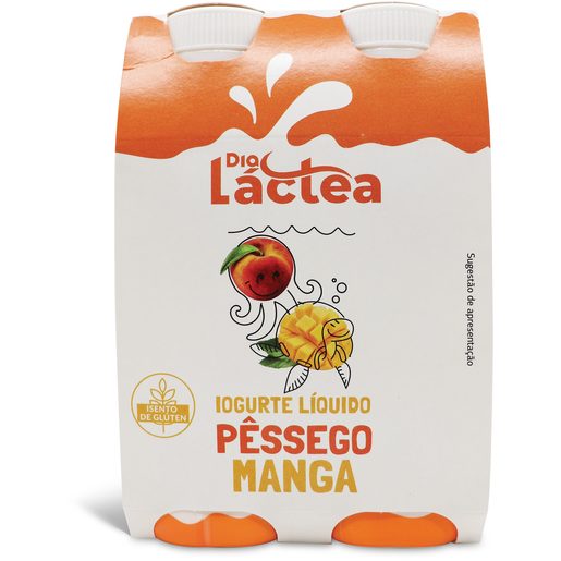 DIA LÁCTEA Iogurte Líquido Pêssego e Manga 4x160 g