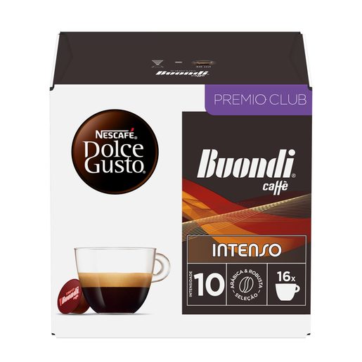 DOLCE GUSTO Cápsulas de Café Buondi Intenso (Intensidade 10) 16 un