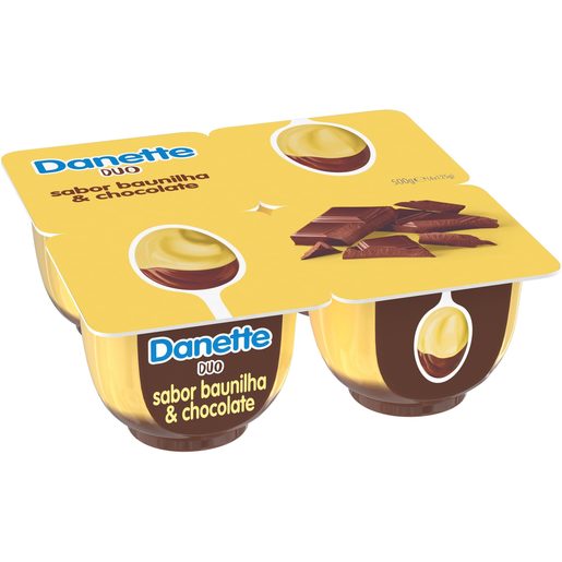 DANET Sobremesa Baunilha Chocolate 4x115 g