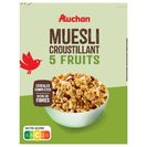 AUCHAN Cereais Muesli 5 Frutos 450 g