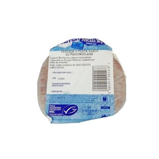 DIA É TÃO FISH! Posta de Pescada N5 Higienizada (1 un = 275 g aprox)