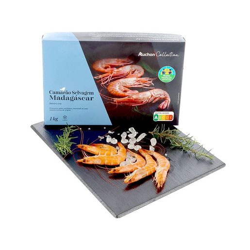 AUCHAN Camarão Congelado 40/60 Madagascar 1 kg