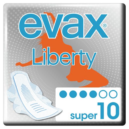 EVAX Pensos Higiénicos Liberty Super com Abas 10 Un